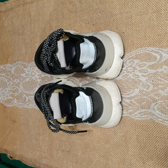 Adidas Nite Jogger "Core Black" Women's Sneakers Sz 5.5, Black/White - Picture 4 of 6